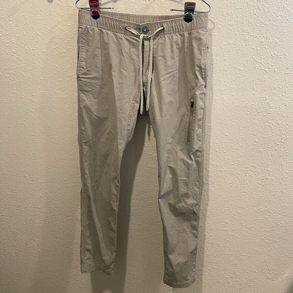 Men's Casual Drawstring Pants - Beige
